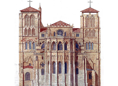 Chevet Cathédrale Saint Jean / Lyon